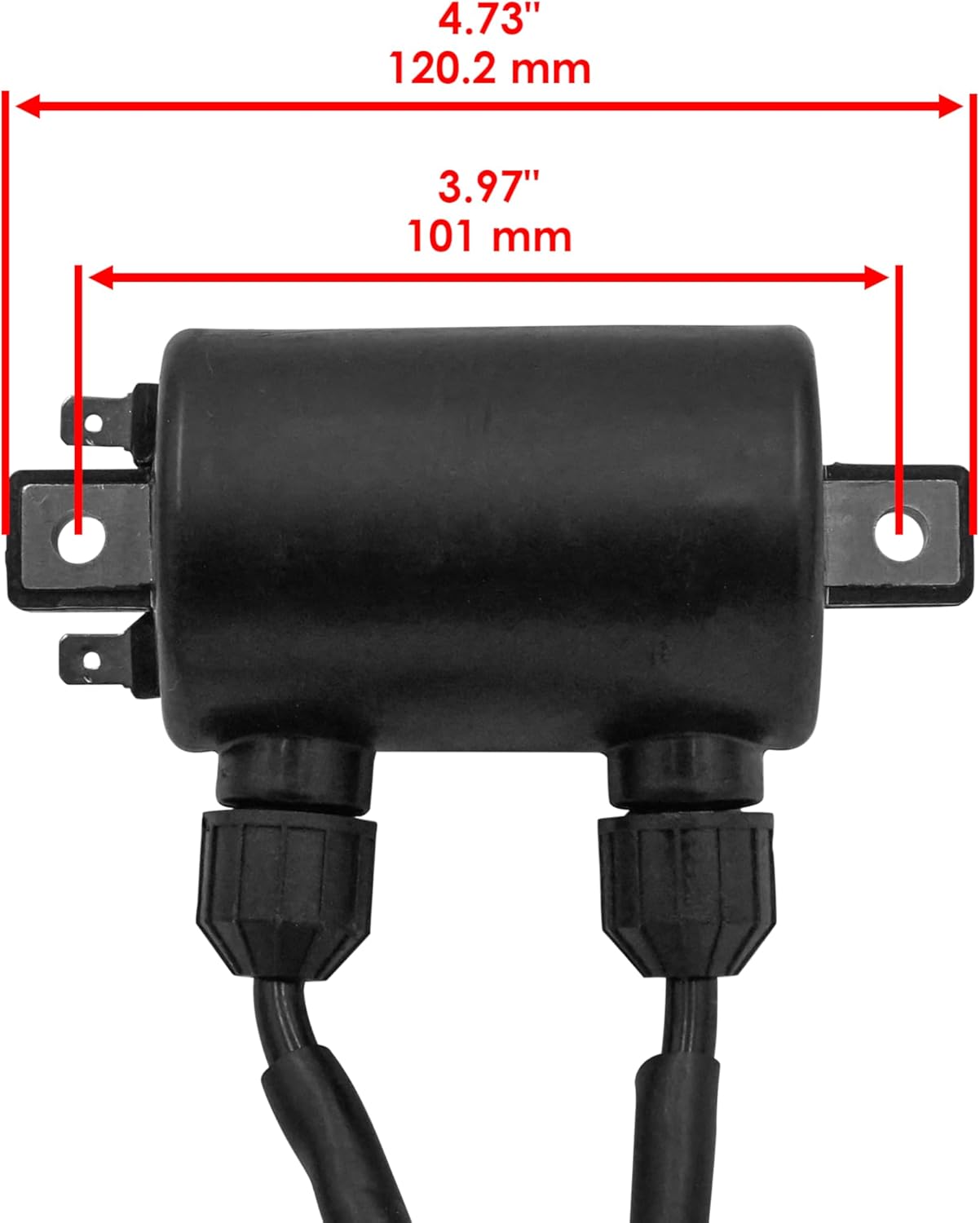 Caltric Ignition Coil Compatible with Honda VT500C Shadow 500 1983 1984 1985 1986