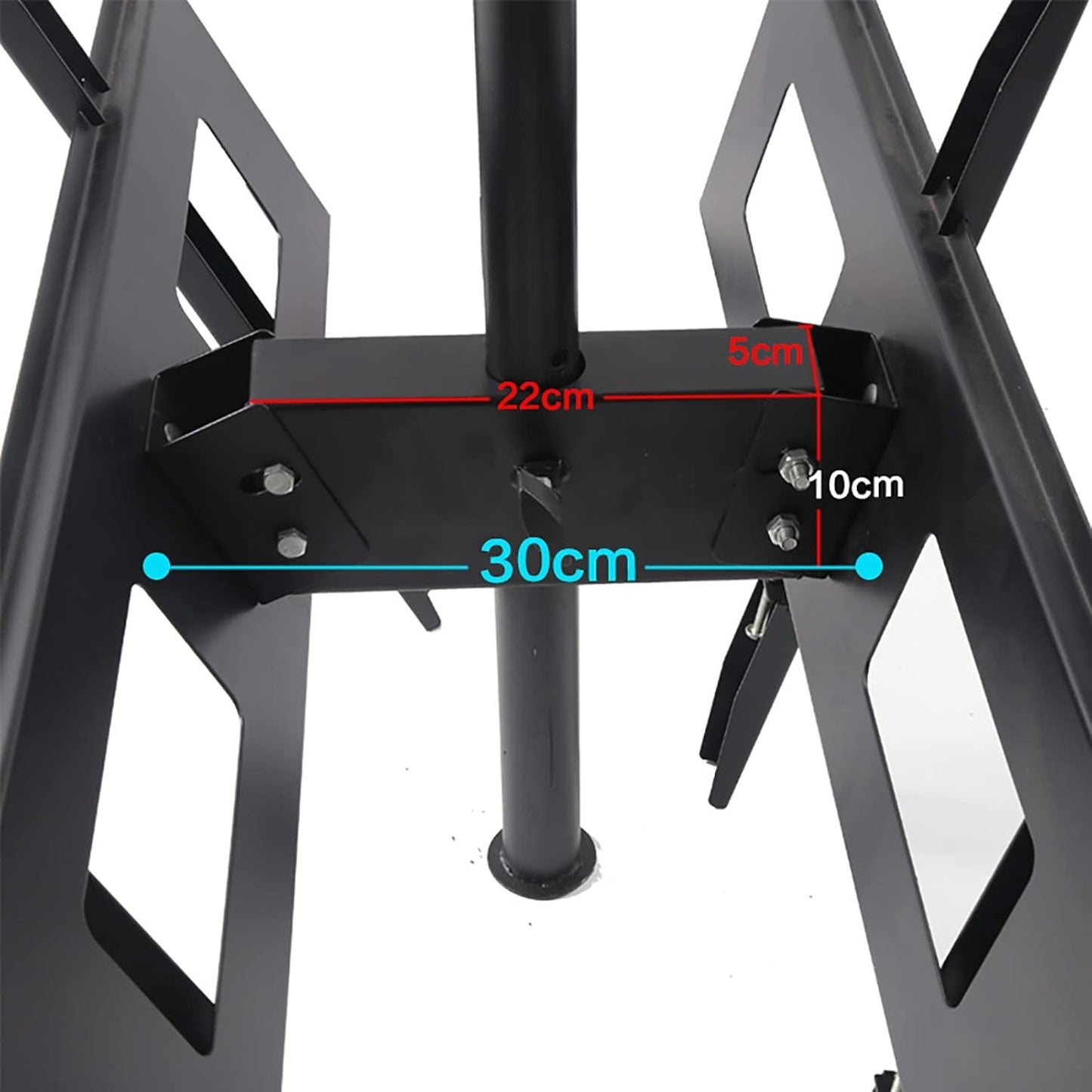 Ceiling TV Mount with Dual Bracket Adjustable Tilt & Swivel for 32 65 Inch LED Displays Supports Two Screens Perfect for Home or Office Use.