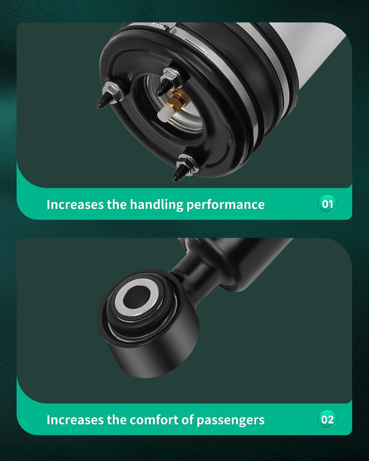 SCITOO Air Strut Suspension Kits Rear Shocks Struts Suspensions Replacement Struts Airmatic Kits fit for 2006 Mercedes-Benz S350 /2000-2006 Mercedes-Benz S430 /2000-2006 Mercedes-Benz S500