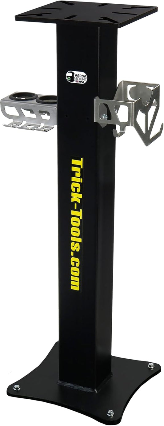 Trick-Tools Versa-Mount Heavy-Duty Vise and Bench Grinder Stand with Accessory Hangers, Made in the USA