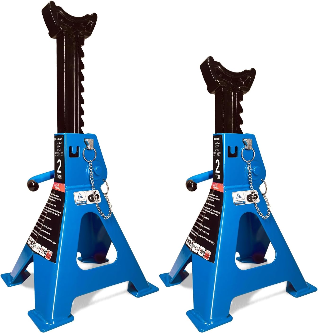 Car Jack Stands 3 Ton with Double Locking and Large Foot Base for Lifting Cars,SUVS,MPVS, Heavy Duty Steel, 6600 lb Capacity, 2 Packs