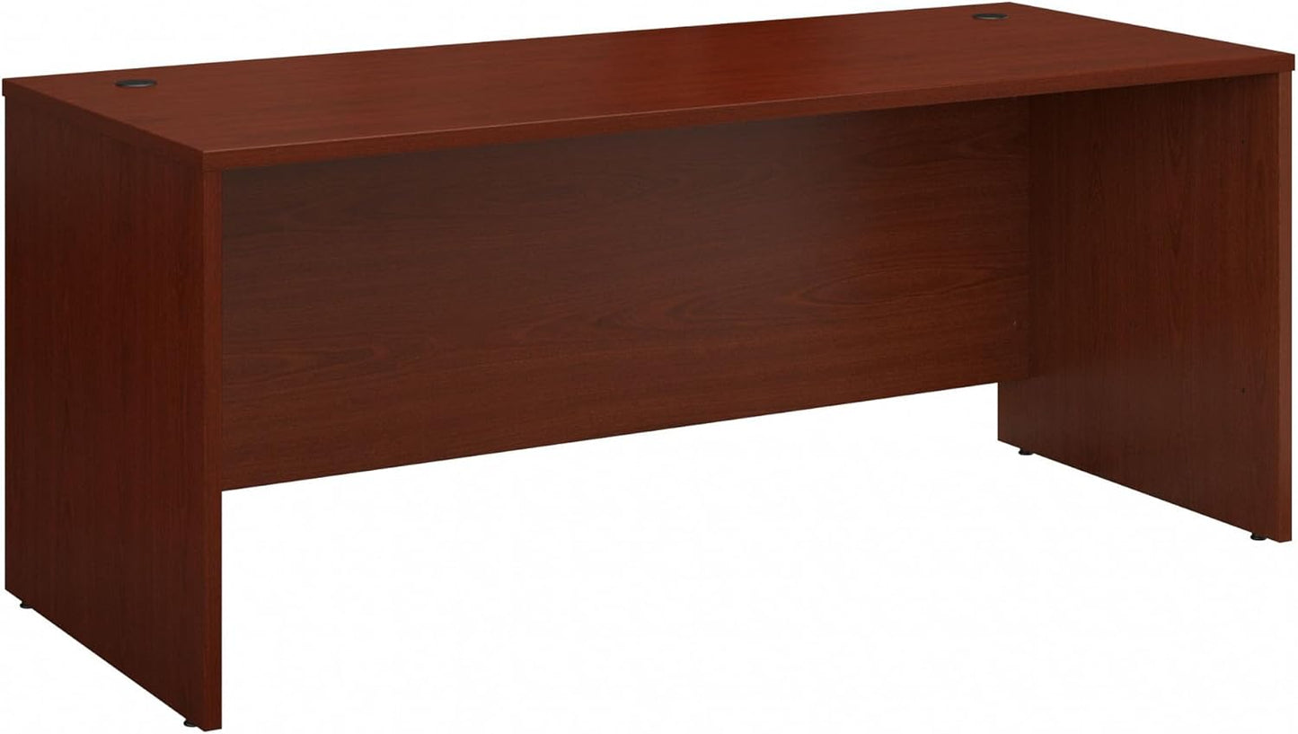 Bush Business Furniture Series C Office Desk, Large Computer Table for Home and Professional Workplace, 72W x 30D, Natural Cherry