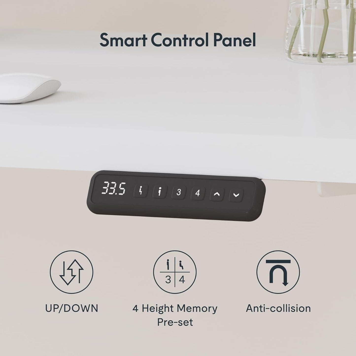 SANODESK 71" L Shaped Standing Desk with 4 Drawers, Height Adjustable Stand up Desk, Corner Gaming Desk with Monitor Stand, White Frame/White Top