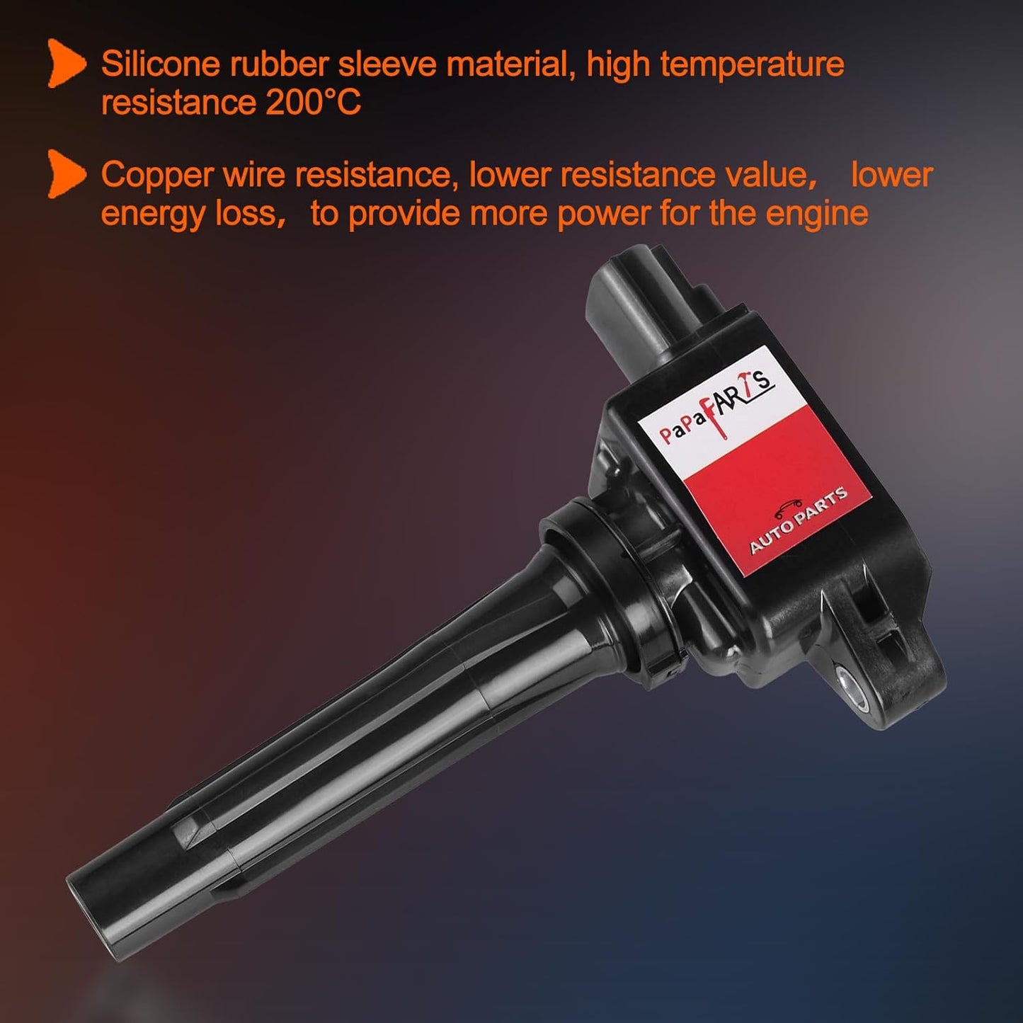 Set of 4 Ignition Coil Packs UF805 Compatible with Mazda 3 6 MX-5 Miata CX-3 CX-9 L4 2.0L 2.5L