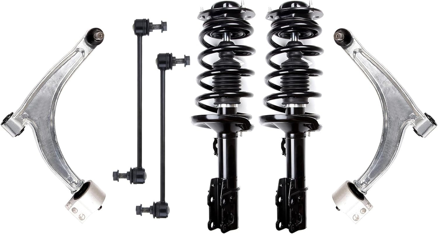 SCITOO Struts Shock suspension kit for Chevrolet for Malibu 2005-2012,for Pontiac G6 2005-2009,for Saturn Aura 2007-2009 Complete Struts Assembly Kit 6 Pcs