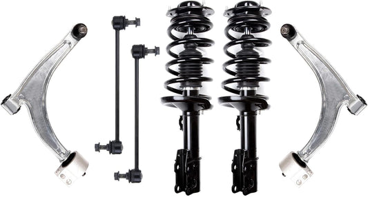 SCITOO Struts Shock suspension kit for Chevrolet for Malibu 2005-2012,for Pontiac G6 2005-2009,for Saturn Aura 2007-2009 Complete Struts Assembly Kit 6 Pcs