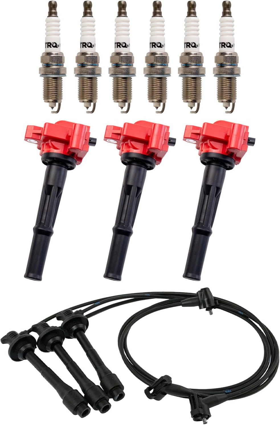 TRQ Ignition Kit Compatible with 1996-2002 Toyota 4Runner 1995-2004 Tacoma 2000-2004 Tundra