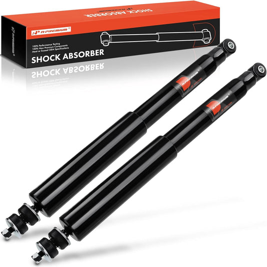 A-Premium Rear Pair (2) Shock Absorber Strut Assembly Compatible with Ford E150 2007-2014, E250 2003-2014, E250 Econoline 1992-2002, E350 Super Duty/E450 Super Duty, Driver and Passenger Side