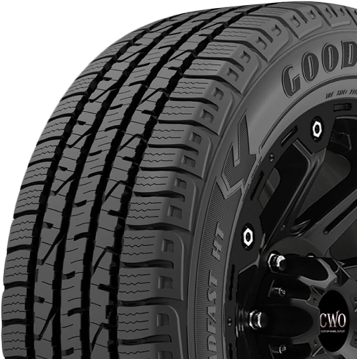 245/60R20 fits GOODYEAR269031969 WRANGLER STEADFAST HT Tire 107H XL Black Side Wall 800 A B Passenger/SUV All Terrain