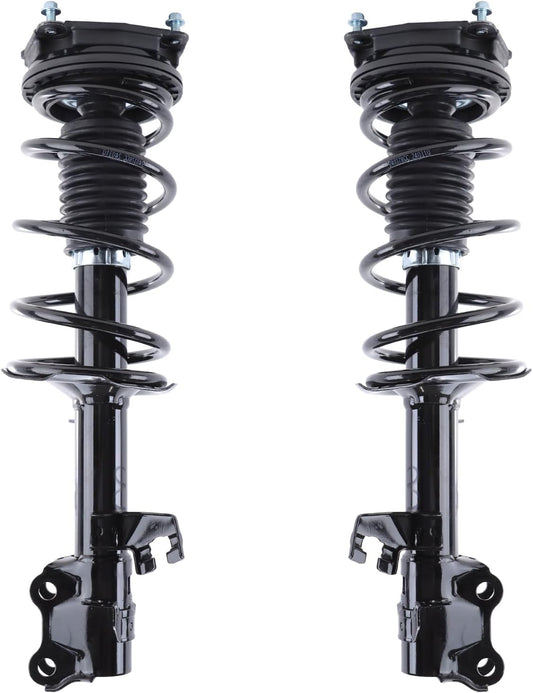 UIU Front Struts Shock Absorber Assembly Compatible for 2007 2008 2009 2010 2011 2012 Nissan Versa Cube, Complete Suspension Strut Pair of 2, Struts with Coil Spring Assemblies 172351 172352
