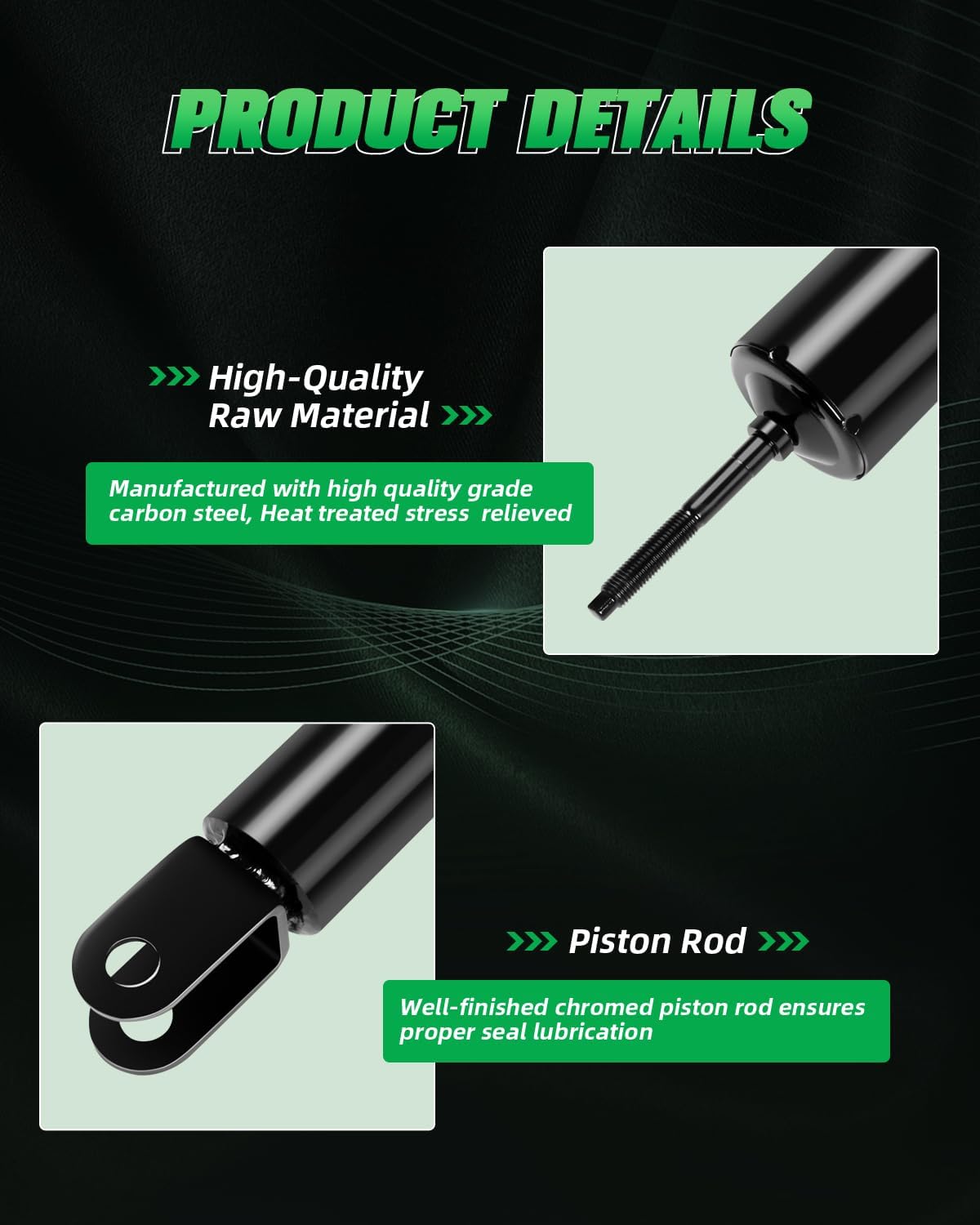 SCITOO - Front Rear Shock Absorbers for Hummer Fits 2006-2010 for Hummer H3 Shocks 555049 911527 555050 911528 Shocks Struts - 4Pc Set