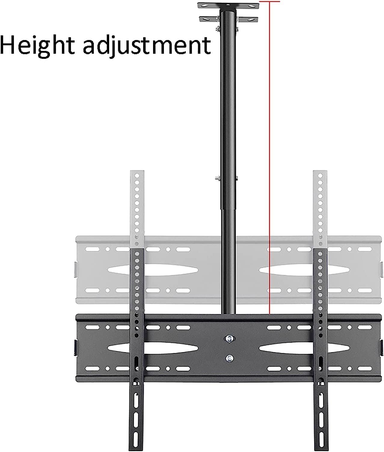 Ceiling TV Mount for 40 65 Inch LED Screens Adjustable 35° Swivel Tilt Down Supports Up to 110 lbs Heavy Duty Rotating TV Bracket for Home Theater.
