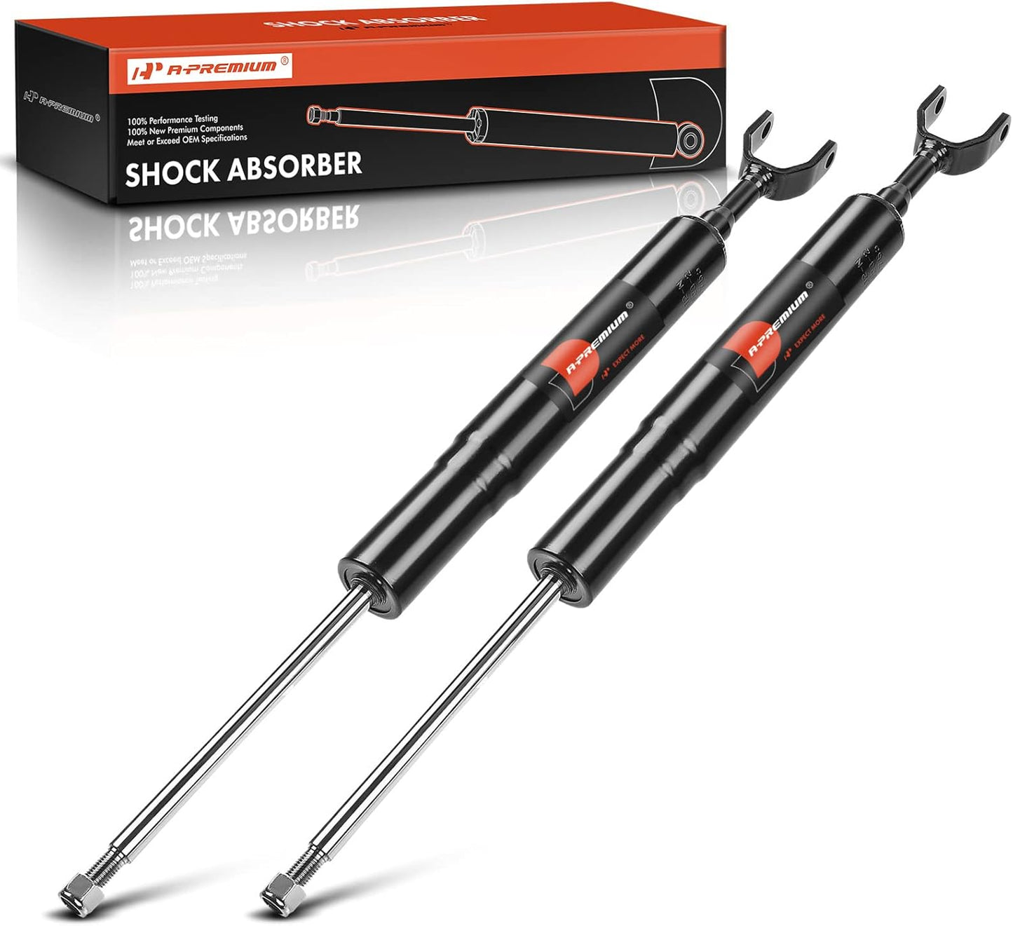 A-Premium Front Pair (2) Suspension Shock Strut Absorbers Compatible with Audi A6 2006-2011 A6 Quattro 2005-2011, Driver and Passenger Side
