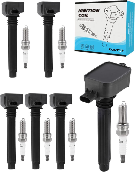 UF807 Ignition Coil 93175 Spark Plug For Chrysler Pacifica Voyager 2017-2021,For Dodge Durango 2016-2020,For Jeep Grand Cherokee Wrangler 2016-2020,For Ram 1500 2019-2020 Engine 3.6L,6 Pcs