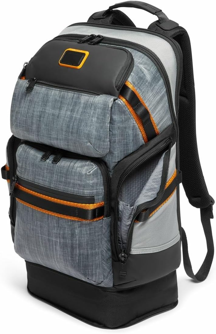 TUMI - Alpha Bravo Nomadic Backpack - Men's Durable Carry On Bag - 18.8" X 15.0" X 9.0" - Fits up to 15" Laptop - Chalk (Glow in the Dark)