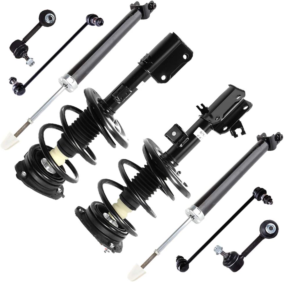SCITOO Struts Shock suspension kit for 2007 2008 2009 2010 2011 2012 for Nissan Altima Front Strut Spring Assembly Rear shock absorber Stabilizer Bar Link 8 Pcs,172392 172393 5637 K750094
