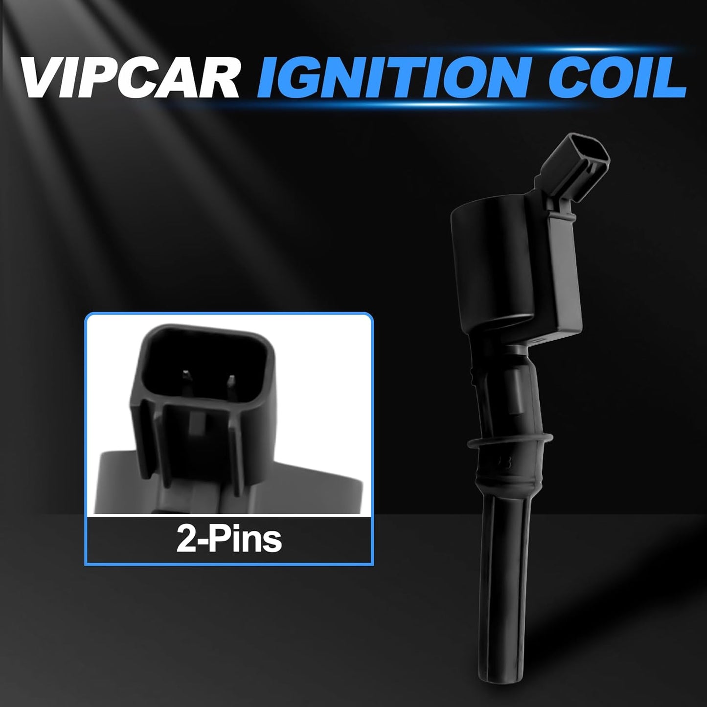 8Pcs Ignition Coil Pack Compatible with Ford F150 1997-2003 5.4 & 2000-10 4.6L, 02-05 Explorer 4.6L, 99-04 Mustang Expedition Excursion Navigator Mountaineer Town-Car F250-550 E150-550, #DG508