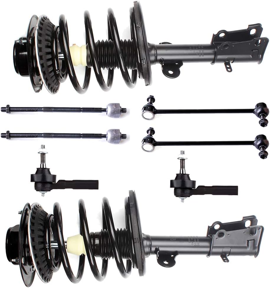 SCITOO Struts suspension kit for 2001-2007 For Dodge Grand Caravan struts 2001-2007 for Chrysler Town & Country 2001-2007 For Dodge Caravan shock struts Front Complete Strut Tie Rod Sway Bar 8pck