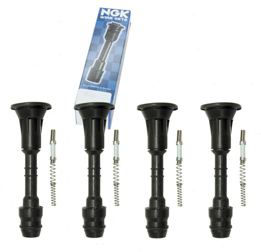 4 pc NGK Ignition Coil Boots compatible with Nissan Altima 2.5L L4 2016-2018
