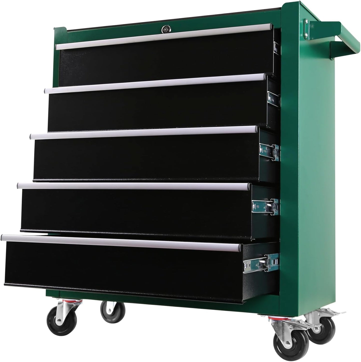 7 Drawers Rolling Tool Chest with Wheels, Portable Rolling Tool Box on Wheels, Tool Chest Organizer for Garage, Workshop, Home Crafts Use (Black-7 Drawers)