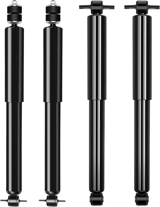 SCITOO Front and Rear Shock Absorbers Struts Compatible with 1997-2006 for Jeep for TJ, 1997-2006 for Jeep for Wrangler, Replace 344435 32196 344403 32306 Automotive Shocks 4PCS