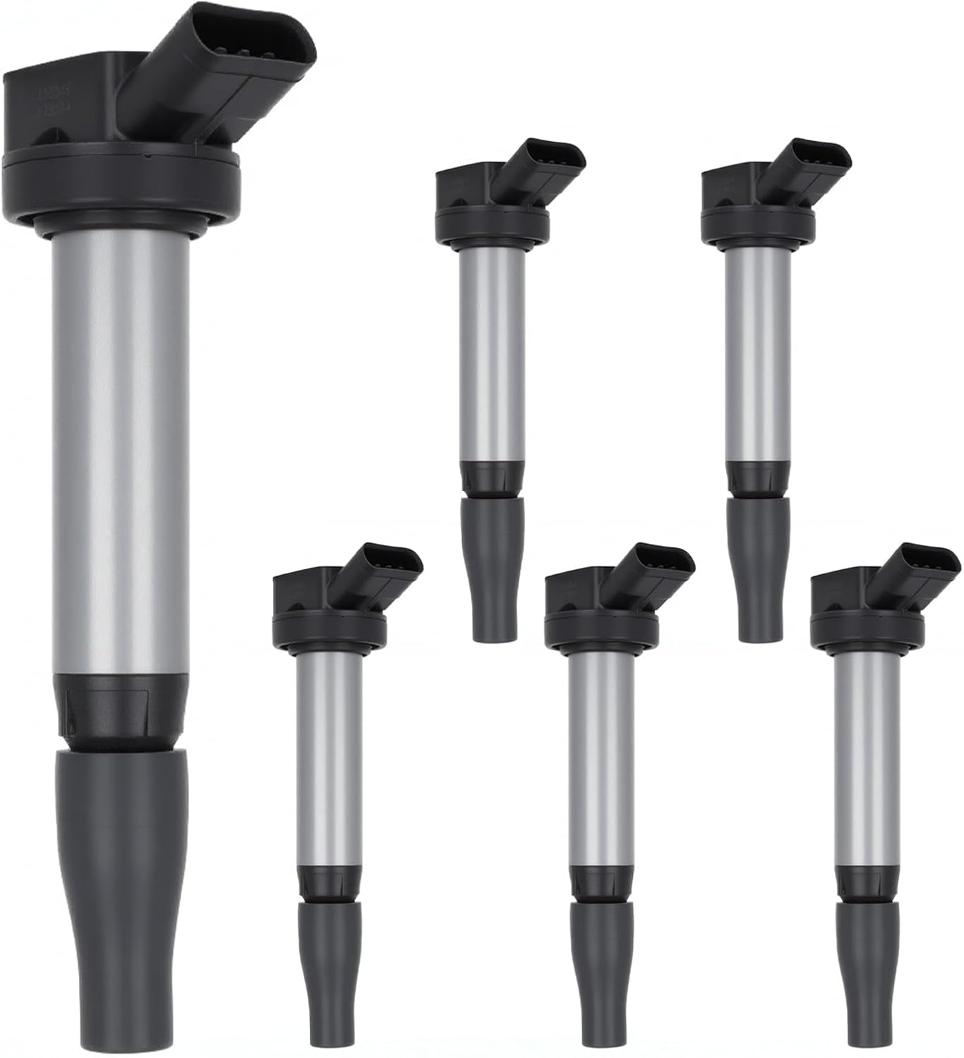 SCITOO ignition coils 4+Spark Plugs 4 4pcs Replacement for P-assat 1.8L 2001-2005,for J-etta 1.8L 2001 2002 2003 2004 2005,for A-udi A4 1.8L 2001-2007 Replace UF411 UF-437, UF-580, CO044