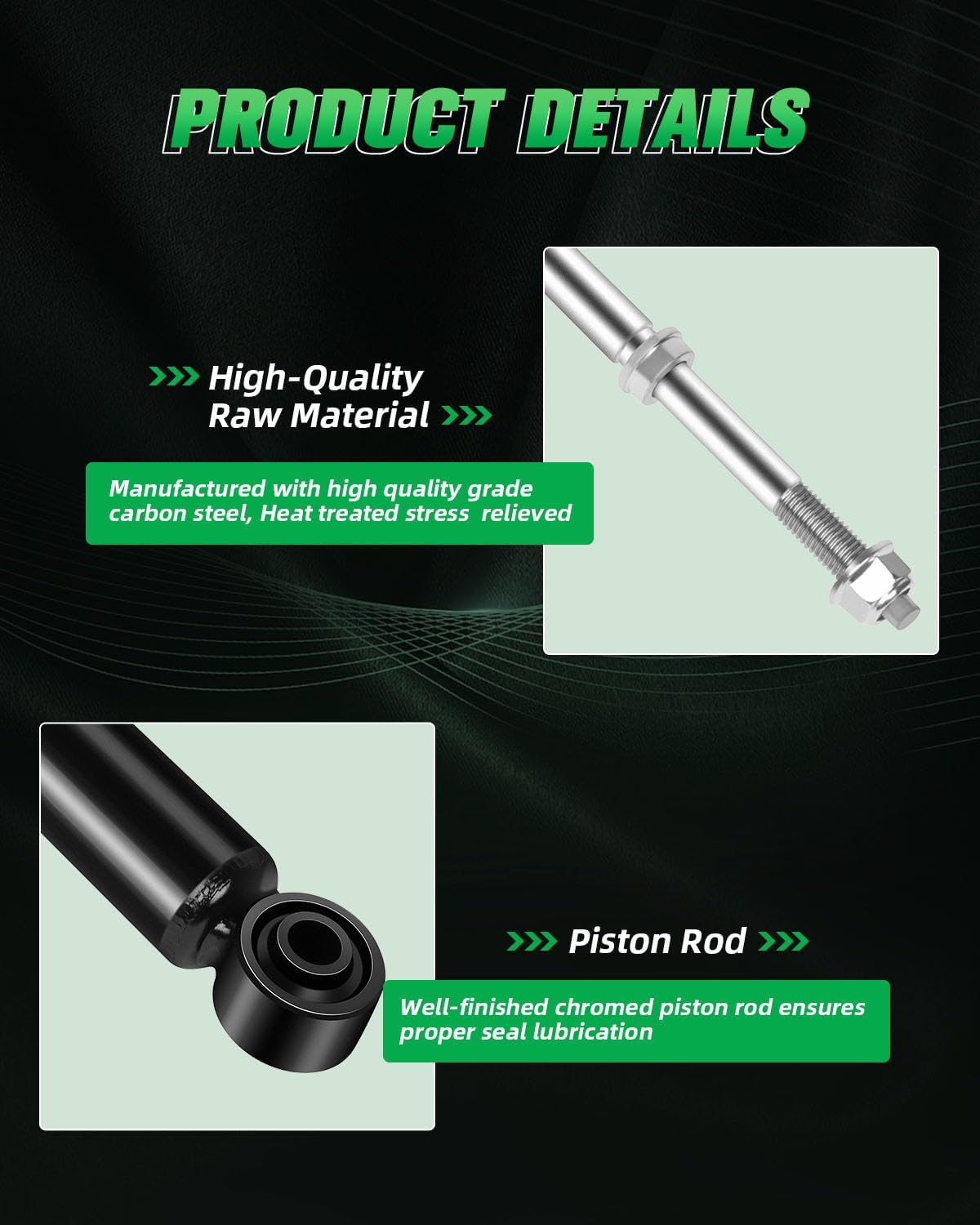 SCITOO Shocks,Rear Shock Absorber for Hyundai fits 2001 2002 2003 2004 2005 2006 for Hyundai Santa Fe 344314 Auto Shocks Gas Struts(Set of 2 Rear) Auto Shocks Struts