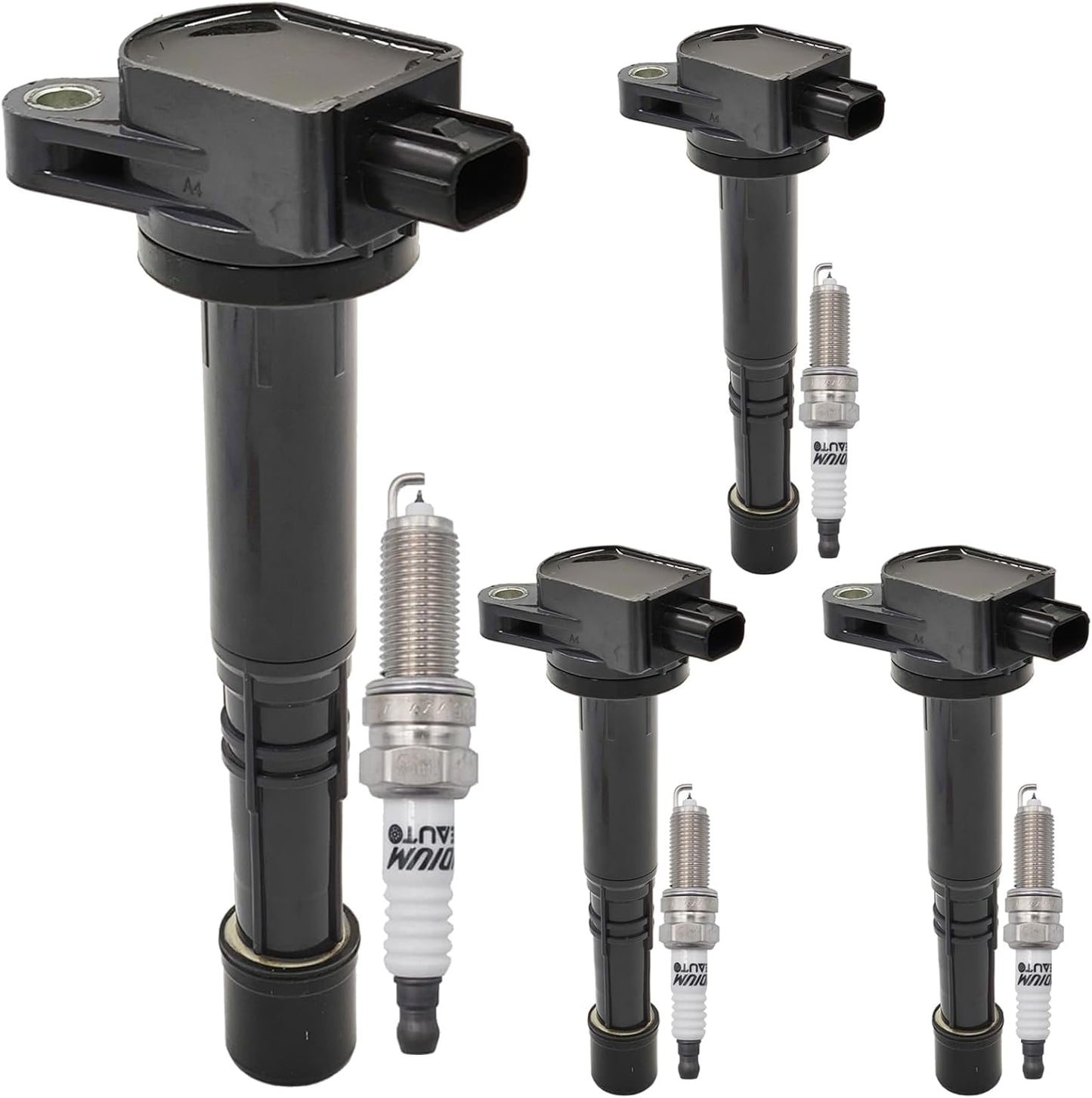 UF602 Ignition Coil Pack 30520R40007 GN10369 and Iridium Spark Plugs 97390 Set Of 4 Fit For Honda Accord,CR-V,Civic,Crosstour 2008-2016&Acura TSX,ILX 2009-2015 2.4L L4