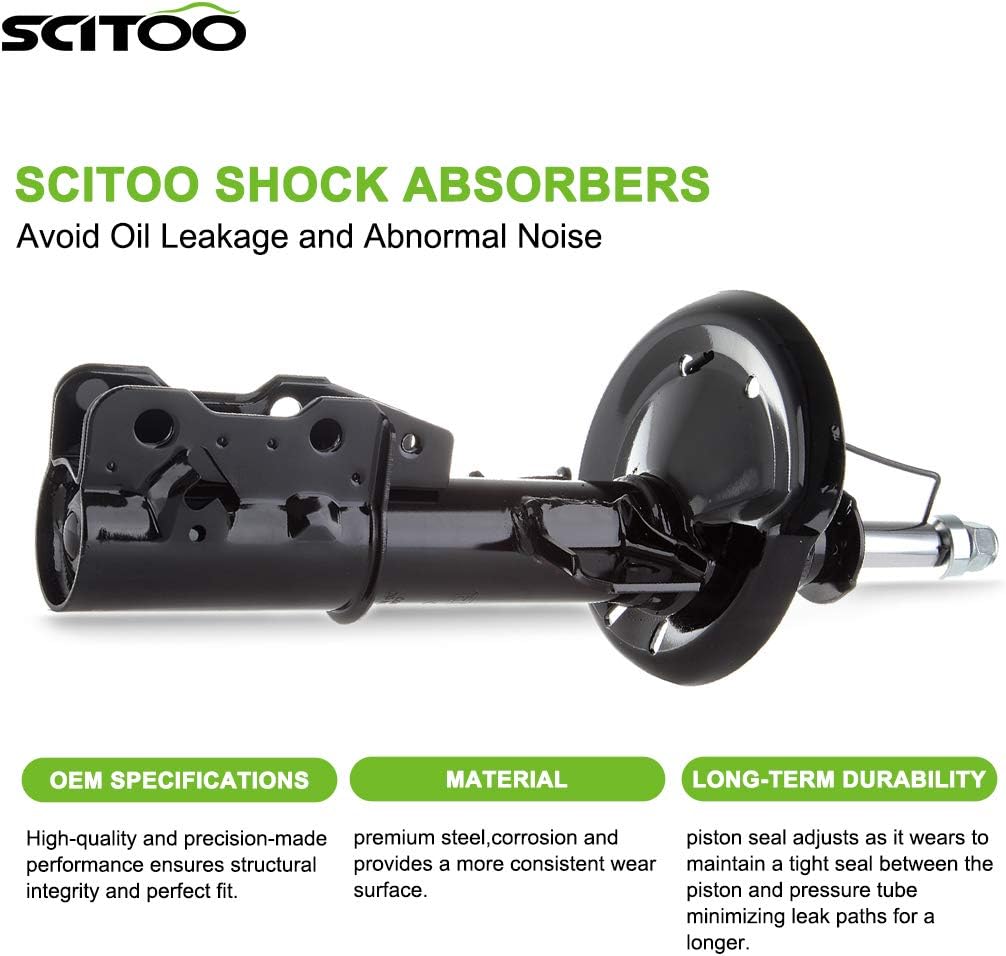 SCITOO Front Shocks Set of 2 for Cobalt, Shocks Absorbers and Struts Fits 2005 2006 2007 2008 2009 2010 for Chevy Cobalt,2006 2007 2008 2009 2010 2011 for Chevy HHR,2007 2008 2009 for Pontiac G5
