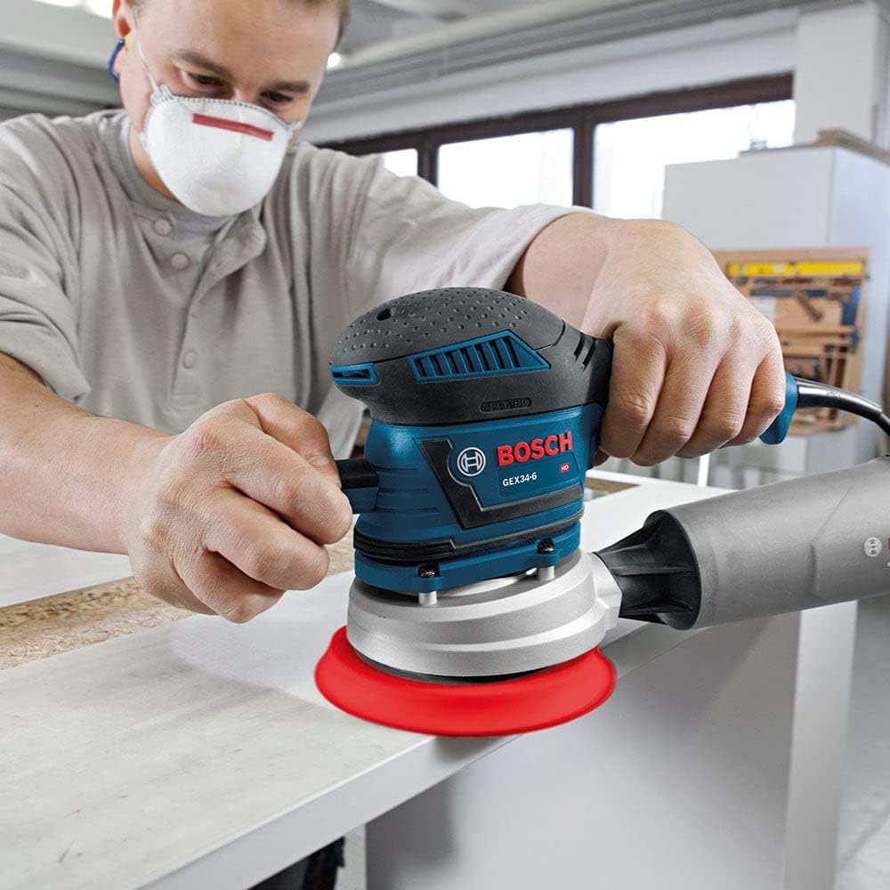 BOSCH GEX34-6N 6 In. Multi-Hole Random Orbit Sander/Polisher