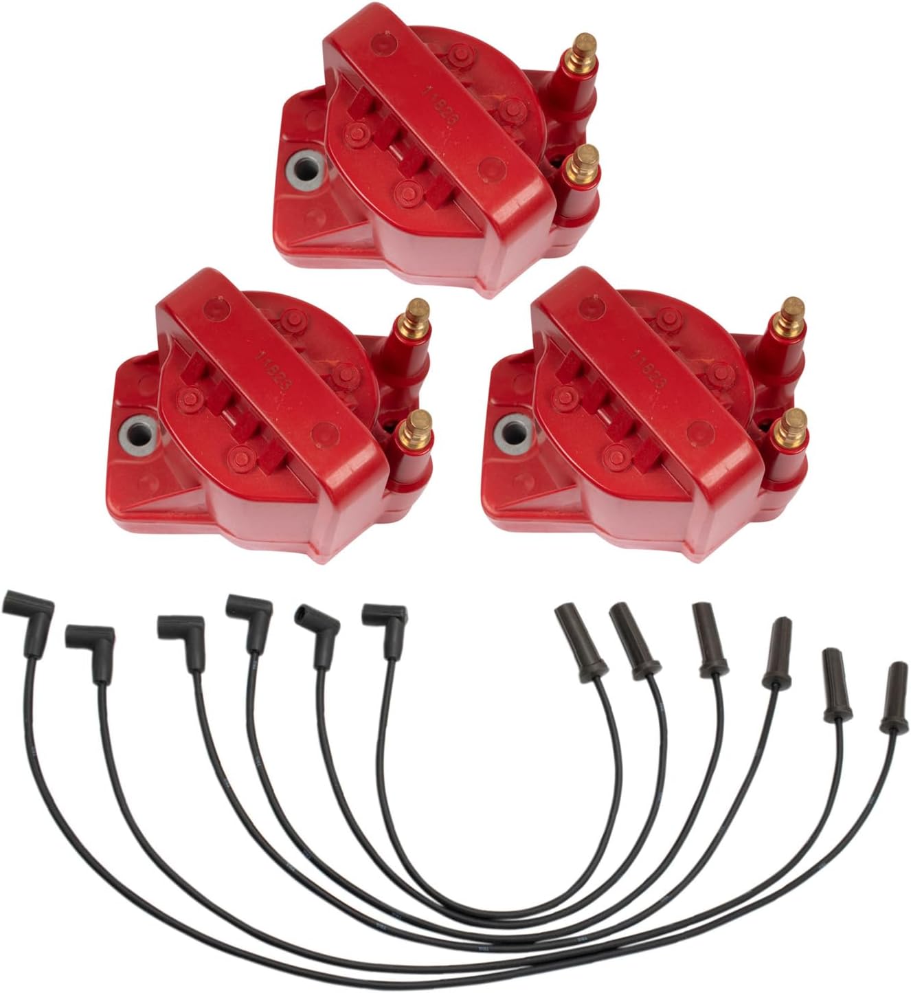 TRQ Ignition Kit Ignition Coil Spark Plugs Wire Set Compatible with 2005-2009 Buick LaCrosse 2007-2008 Lucerne 1999-2004 Regal 2000-2005 Chevrolet Impala Monte Carlo 1999-2008 Pontiac Grand Prix