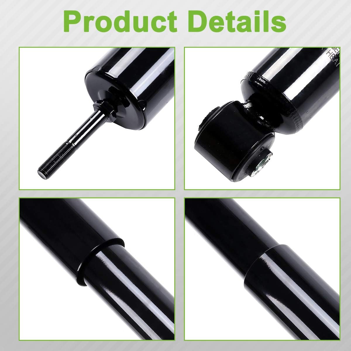 SCITOO Front Shocks Set of 2 for Wrangler, Shocks Absorbers and Struts Fits 2007 2008 2009 2010 for Jeep Wrangler Amortiguadores