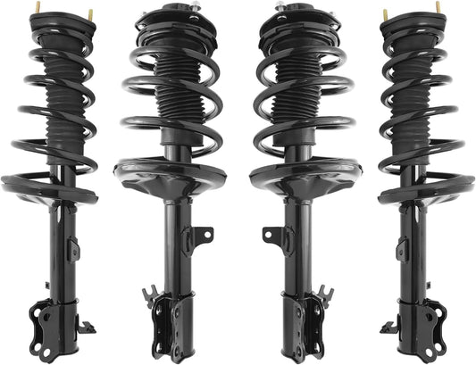 COMPLETESTRUTS - Front & Rear Complete Strut Assemblies with Coil Springs Replacement for 1999-2003 Lexus RX300 AWD - Set of 4