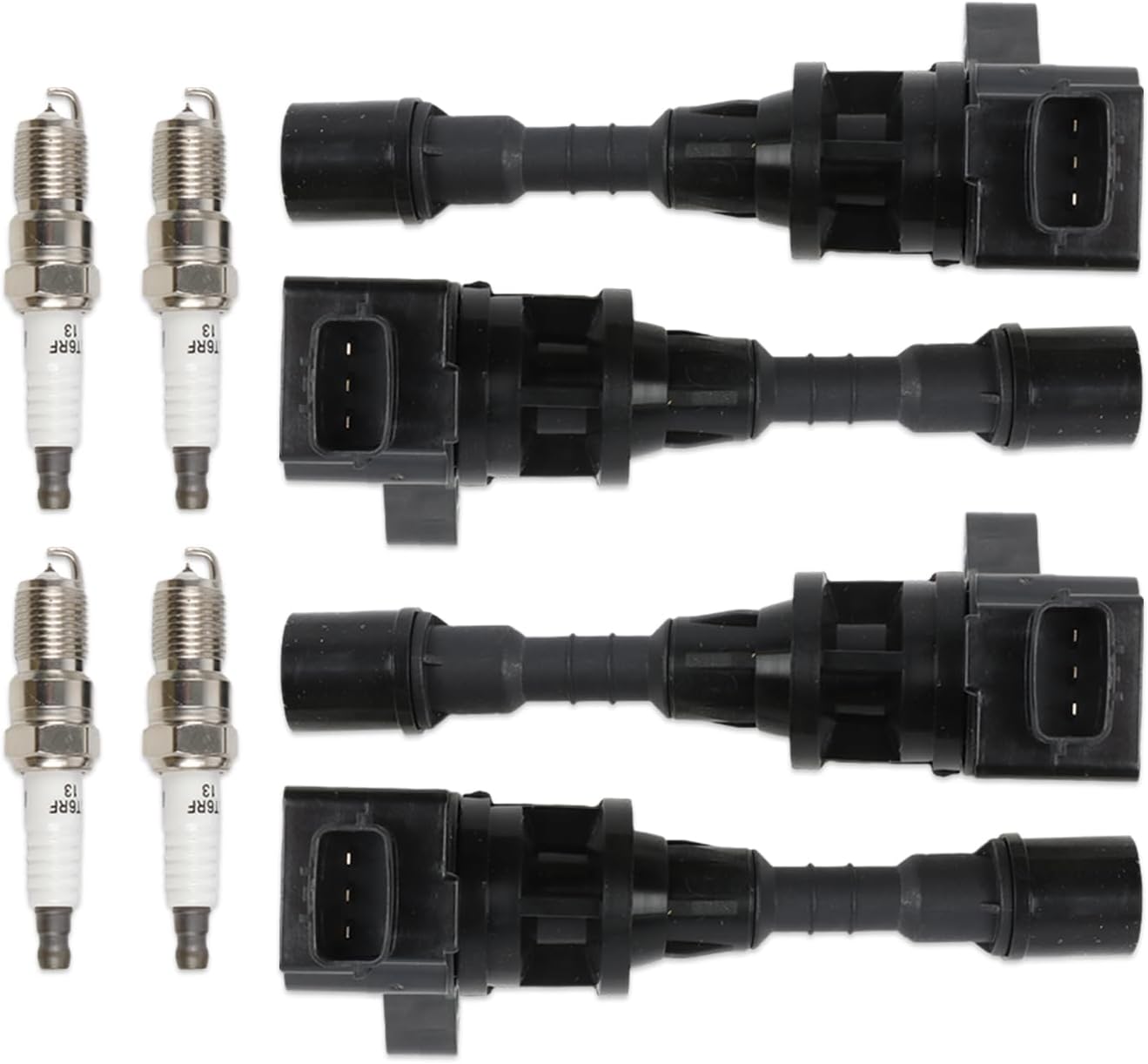 UF541 Ignition Coil Pack and Spark Plugs 90813 Replacement for 2006-2007 Mazda 5 Ignition Coil Set Of 4