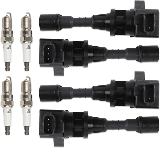 UF541 Ignition Coil Pack and Spark Plugs 90813 Replacement for 2006-2007 Mazda 5 Ignition Coil Set Of 4
