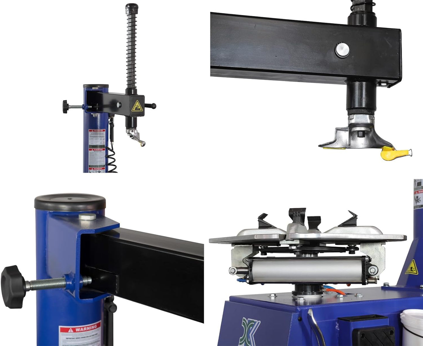 XK 2.0 Horsepower Tire Machine Tire Changer Wheel Changers Machine Balancer Rim Clamp Combo 580-690 12-20 Inches with 36 Month Parts Replacement