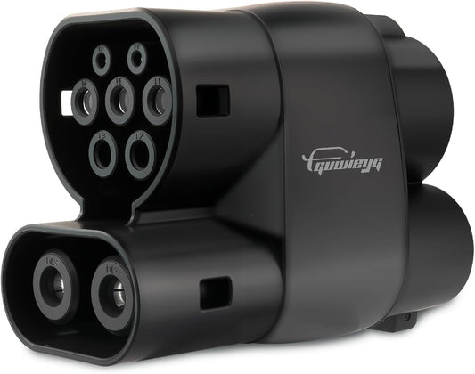 CCS1 to CCS2 Adapter AC DC 1000V 400A CCS1 Charger to CCS2 EVs Type1 to Type2 Charging Connector for Electric Vehicle Car Charging