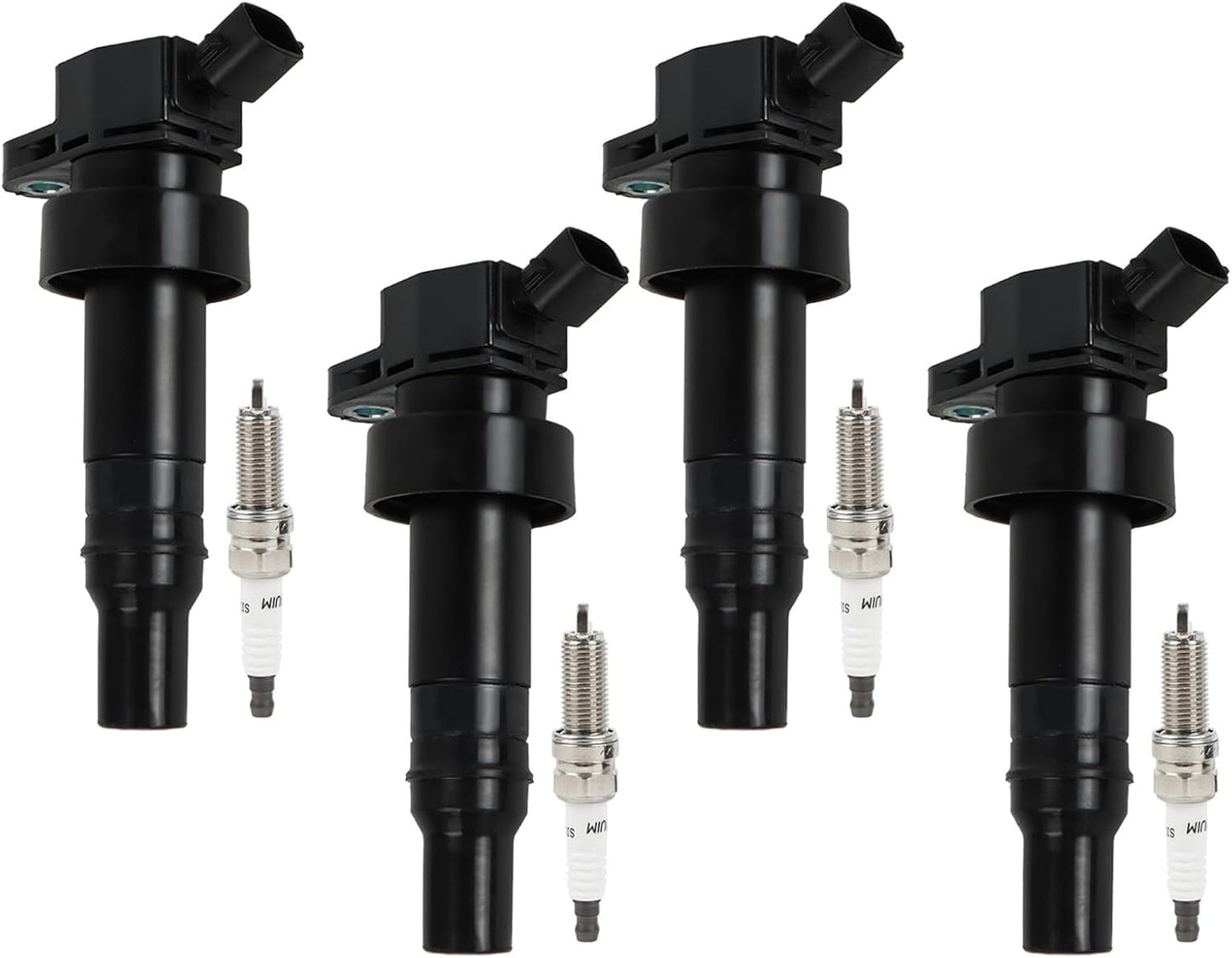 UF228 Ignition Coils & Iridium Spark Plugs & Spark Plug Wires Compatible with Lexus IS300 GS300 Toyota Supra L6 3.0 1998 2001 2002 2003 2004 2005