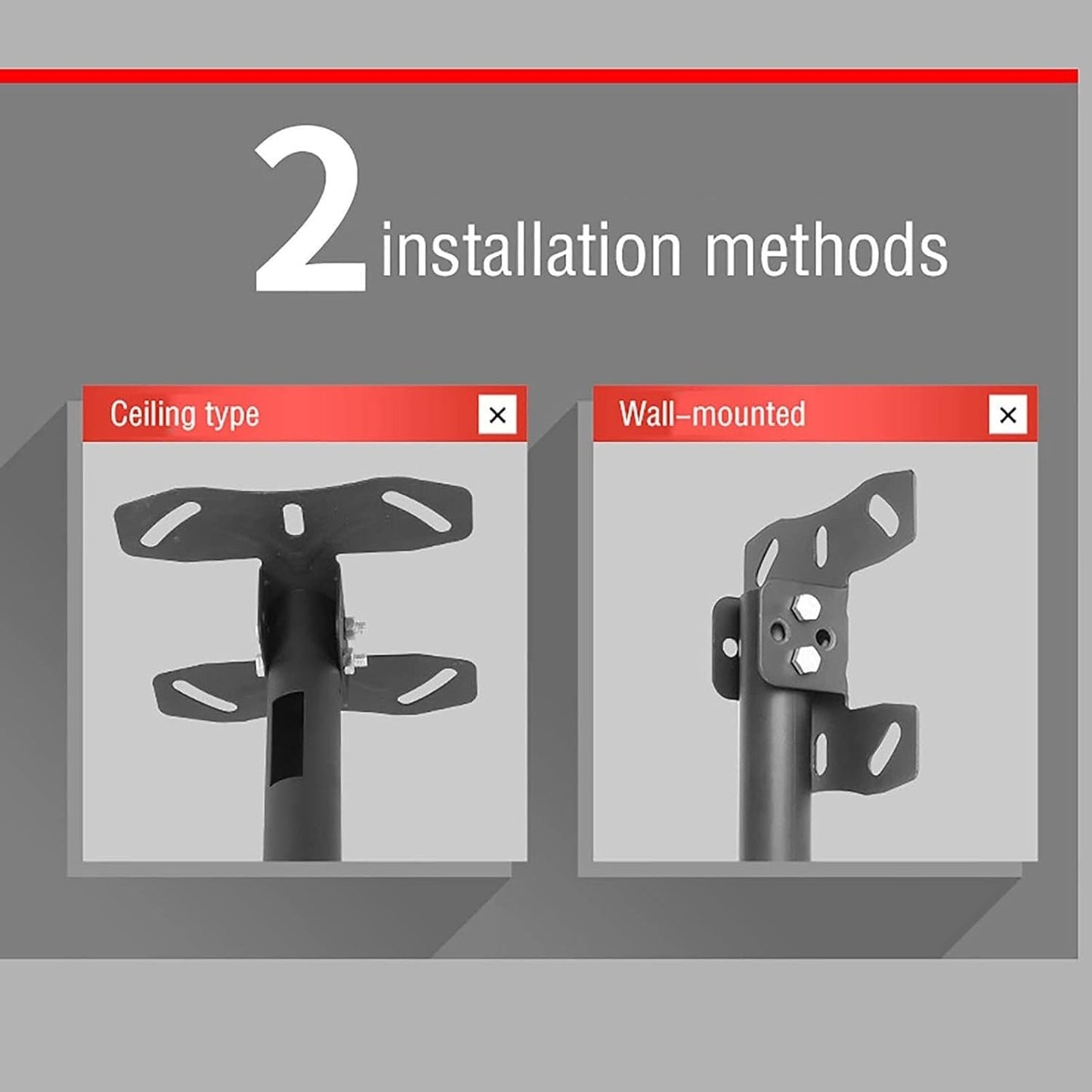 2 Sided Ceiling TV Mount Bracket, Tilt and Rotatable TV Stand, Telescoping Ceiling TV Mount, for TVs 20-32 Inches, Max Weight 60lbs Per Sn