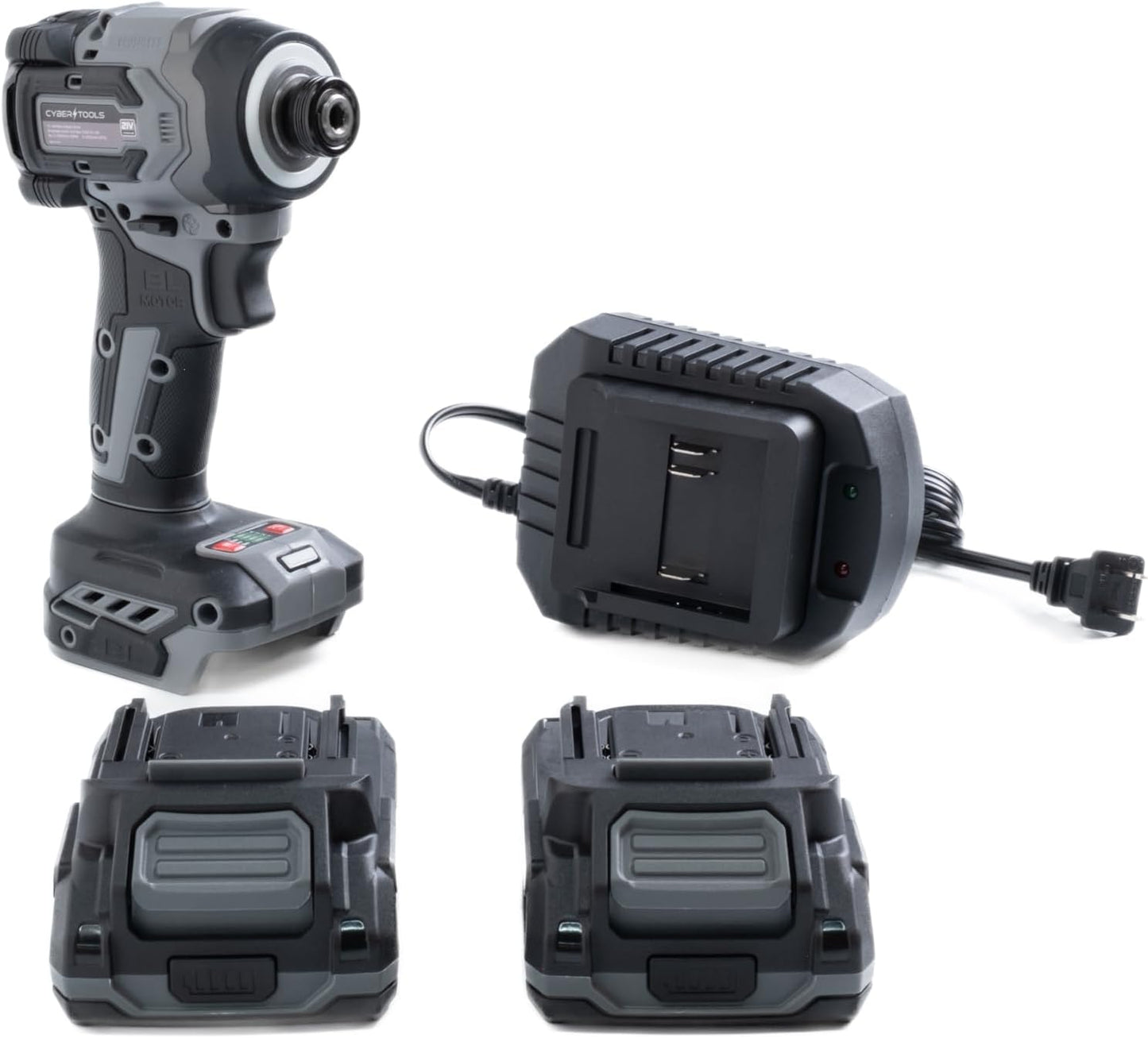 21V Brushless Cordless Driver, Compact and Light Weight, 230Nm Max Torque, 4000 IPM, 3200 RPM with LED Light, 2 Batteries 2000mAh, Charger, and Case Included