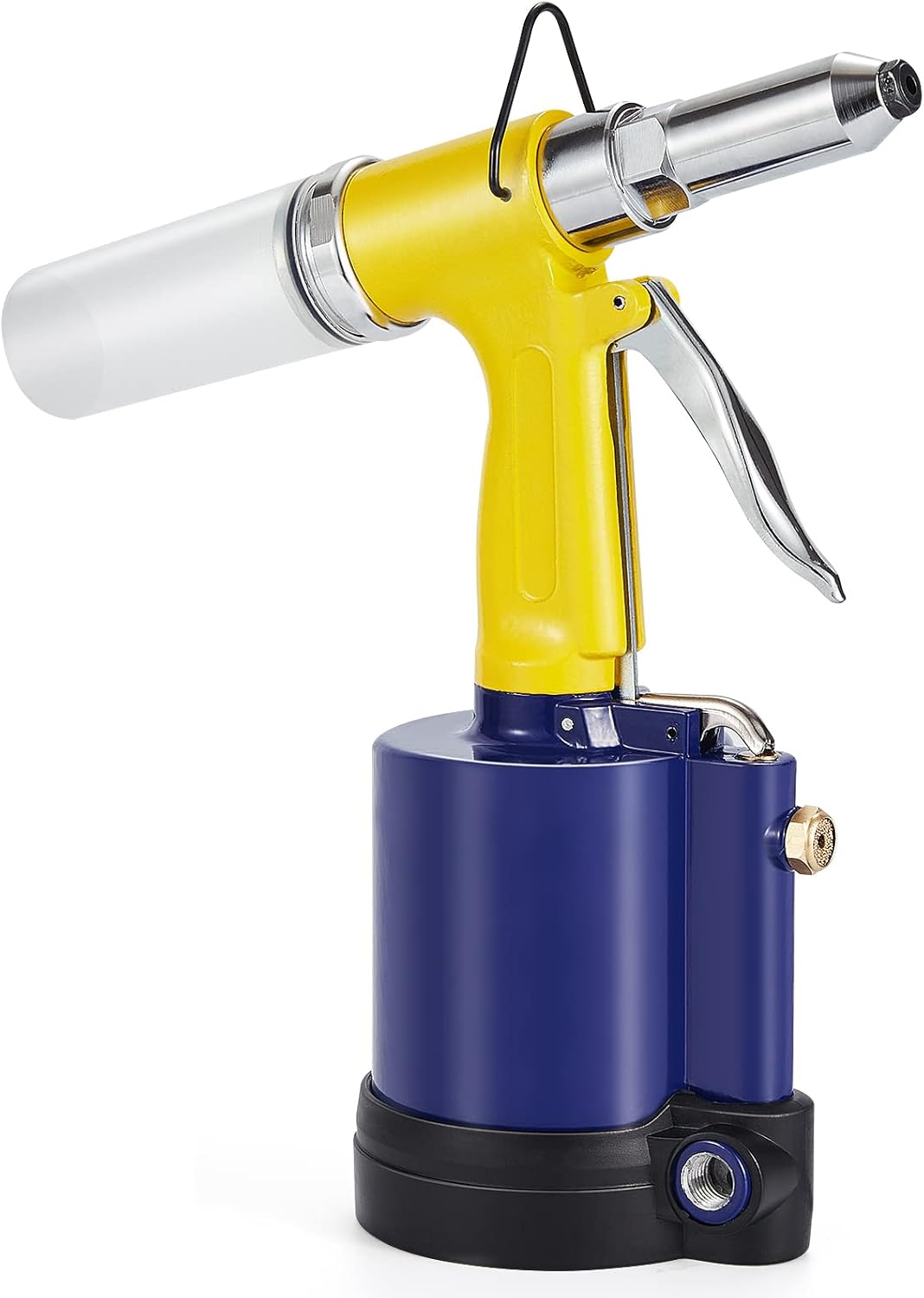 RZX Pneumatic Tool Air Riveter - 3/32", 1/8", 5/32", 3/16" and 1/4" Capacity with 50pcs Open End Blind Rivet (1)