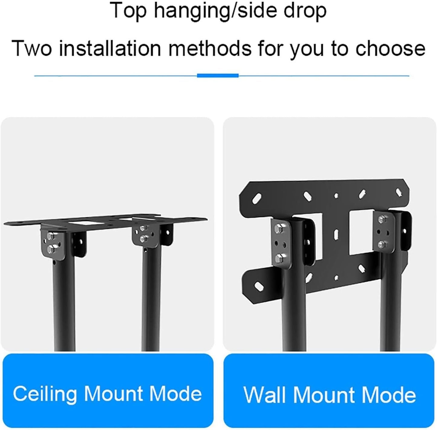 Telescoping Ceiling Tv Mount-Adjustable Ceiling Tv Wall Mount Bracket,Fit Flat and Vaulted Ceiling Tv Mount,for 50-110 Inch Flat Screen Tvs,11.5m