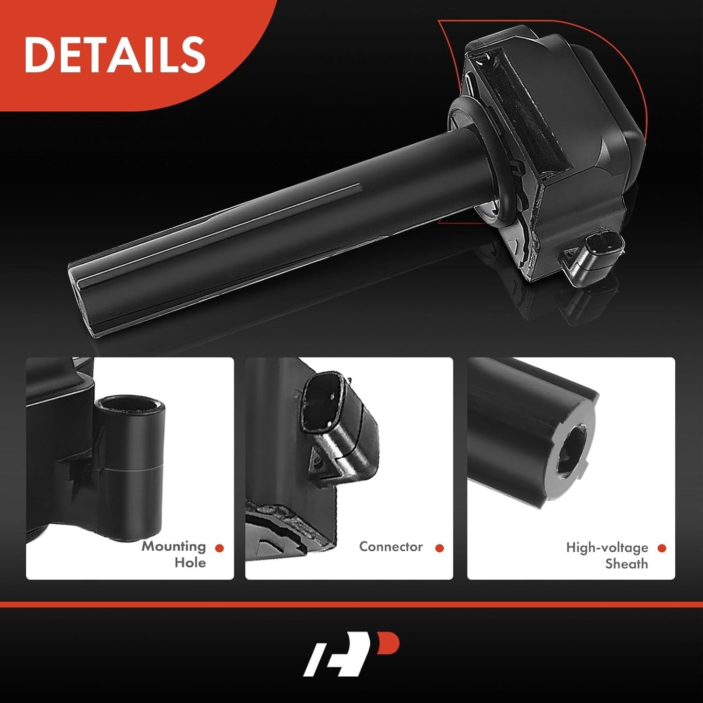 A-Premium 3 Ignition Coils with 3 Wire Compatible with Toyota Camry 1996-2001, Sienna 1998-2000, Avalon 1996-1999, Solara 1999-2003 & Lexus ES300 1996-2001, 3.0L