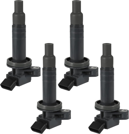X AUTOHAUX 4pcs Ignition Coils for Toyota Celica GT 1.8L L4 2000-2005 for Toyota Corolla 1.8L L4 2000-2008 C1249 UF247 UF315