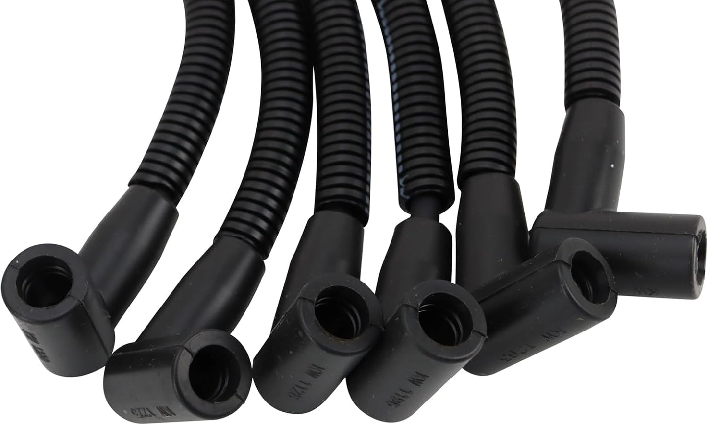 TRQ Ignition Kit Spark Plugs Wire Set Compatible with 1997-1998 Dodge B1500 1997 B2500 1997-2003 Dakota 1998-1999 Durango 1997-2001 Ram 1500 1999-2003 Ram 1500 Van 2001 Ram 2500 Van