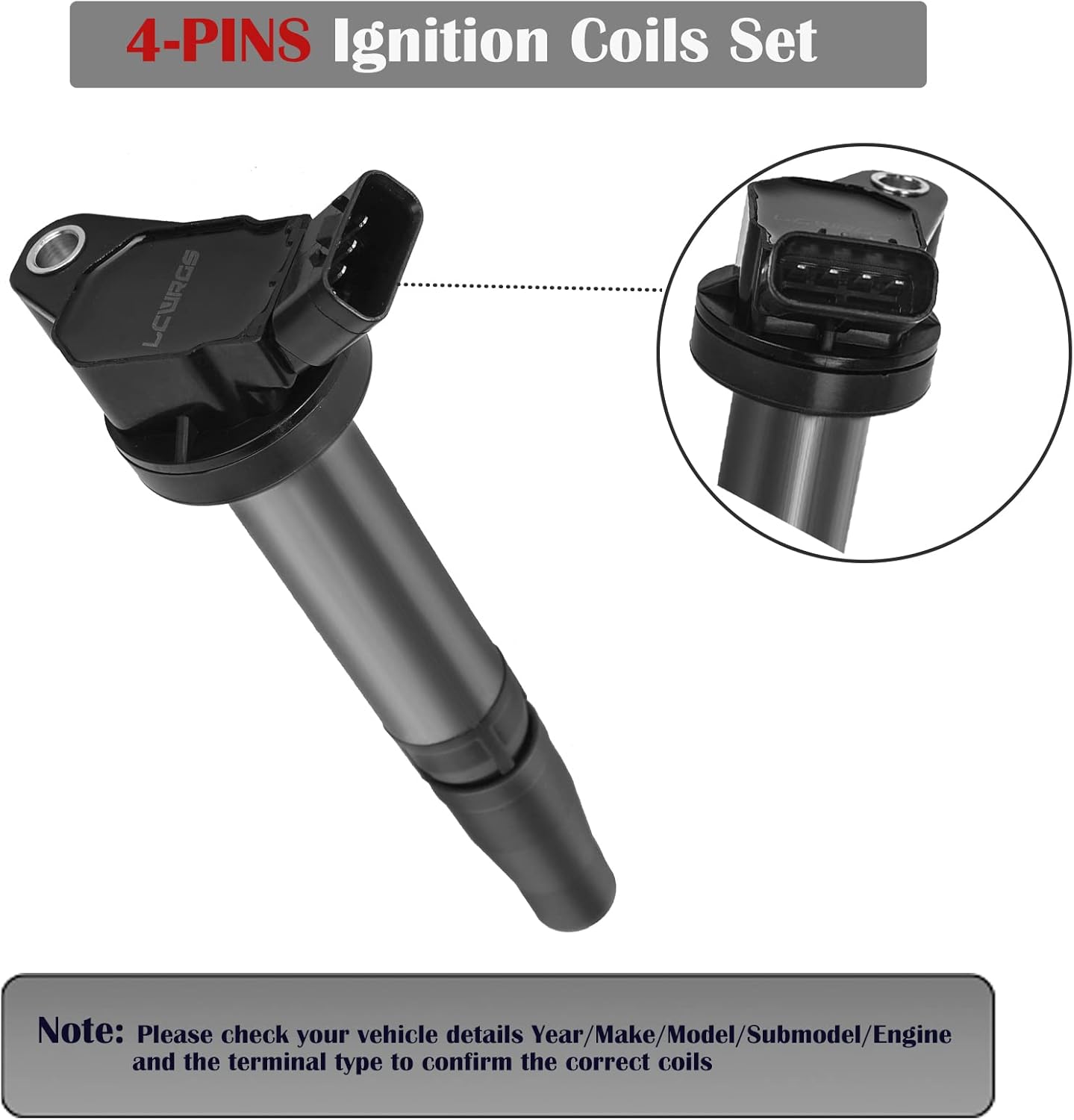 6PCS Ignition Coils Fits for 3.5 V6 Toyota Sienna Camry Rav4 Highlander Venza Avalon Lexus ES350 RX350 IS250 IS350 2007 2008 2009 2010 2011 2012 2013 2014 2015 2016 Coil Packs Replaces UF487