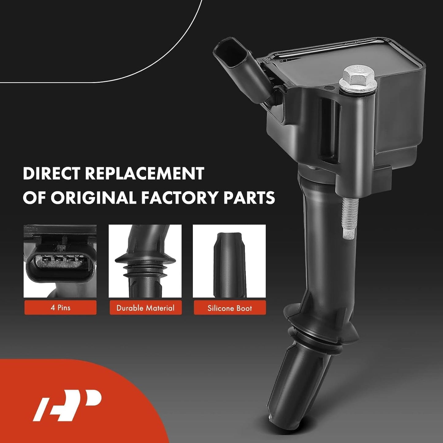 A-Premium Set of 4 Ignition Coil Pack and Iridium Spark Plugs Compatible with Chevrolet Equinox 2018-2020, Malibu 2016-2020, Cruze 2016-2019 & GMC Terrain 2018-2020 & Buick Encore 2016-2019, 1.4L 1.5L