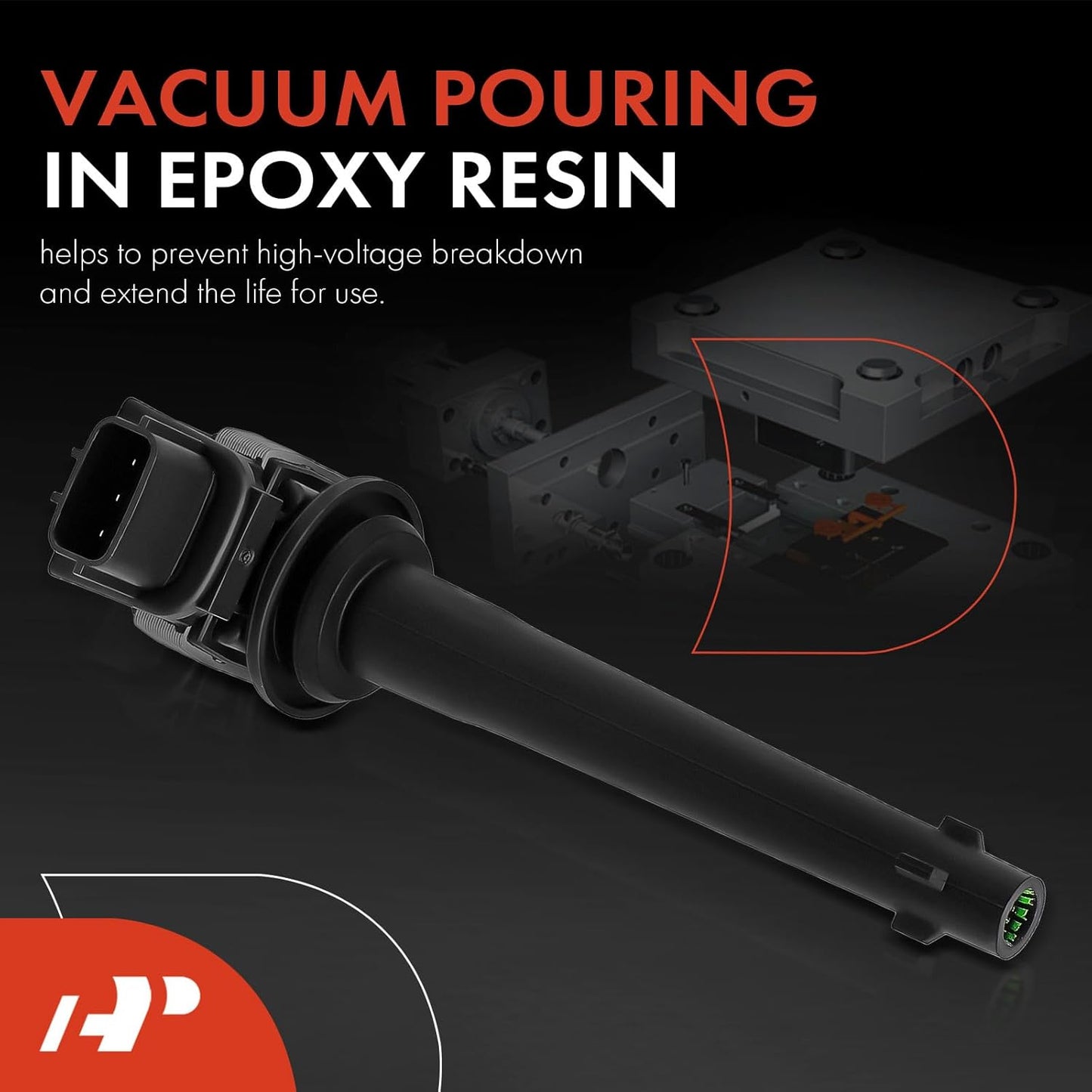 A-Premium Engine Ignition Coil Pack Compatible with Nissan Sentra 2007-2012, 2.0L, 4-PC Set
