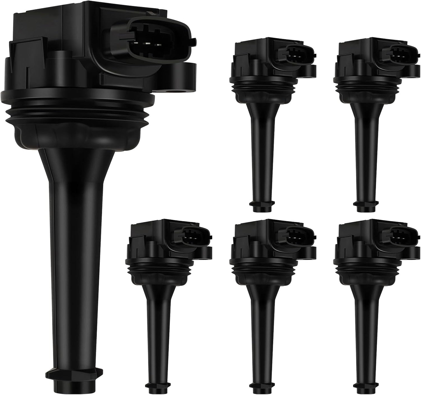 SCITOO ignition coils 4+Spark Plugs 4 4pcs Replacement for P-assat 1.8L 2001-2005,for J-etta 1.8L 2001 2002 2003 2004 2005,for A-udi A4 1.8L 2001-2007 Replace UF411 UF-437, UF-580, CO044