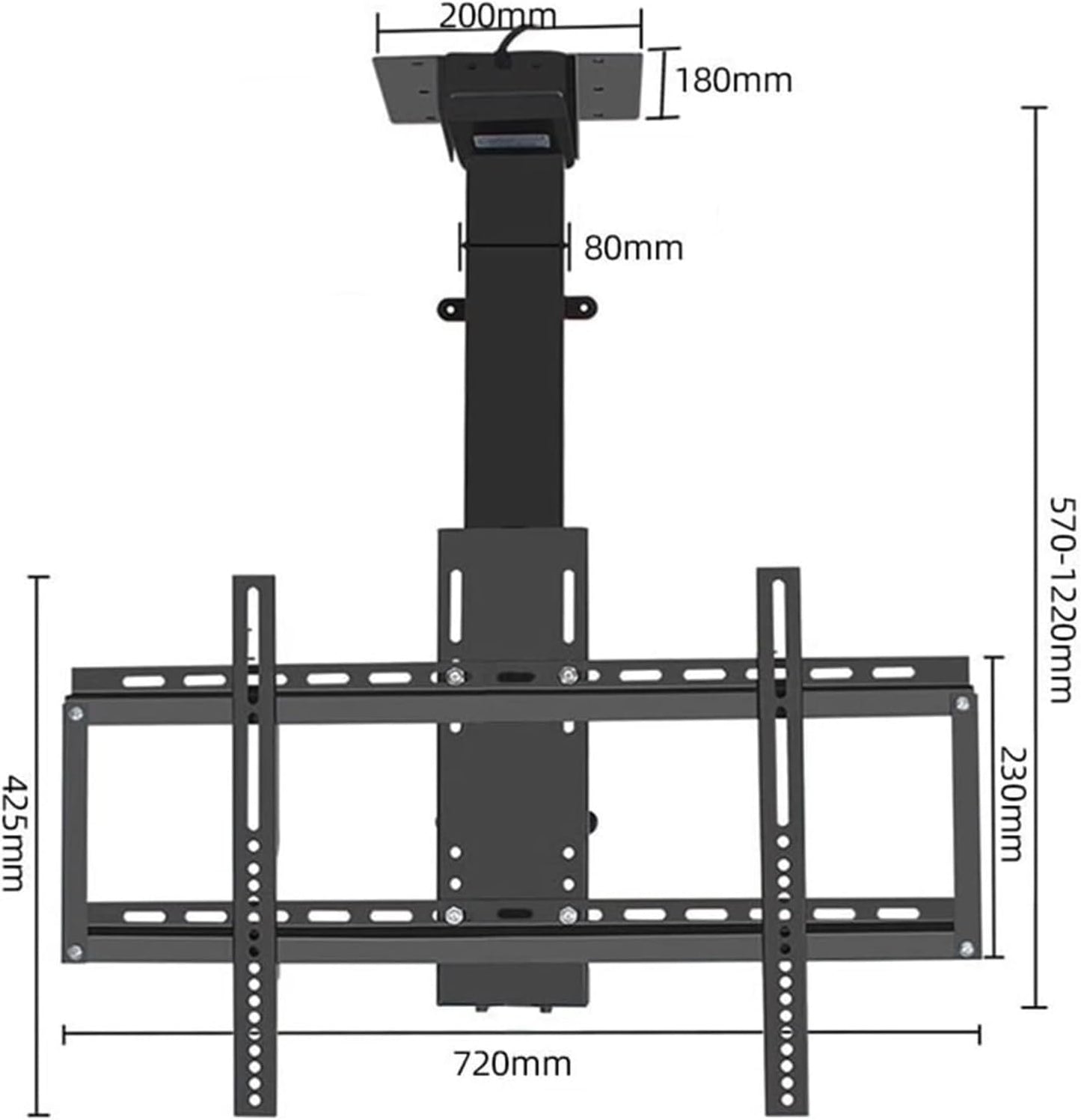 Ceiling, Ceiling TV Mount, TV Ceiling Mount Adjustable Bracket Fits 26-43 Inch TVs, Two Installation Methods
